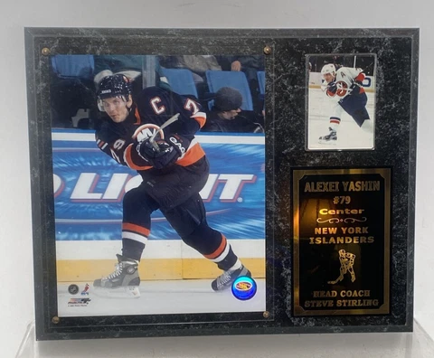 New York Islanders Players Plaque Hockey NHL Alexei Yashin Cover
