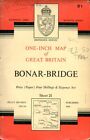 O.S. Vintage Map of Bonar-Bridge. Sheet 21. 1959