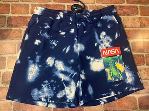 New Mens Hyper Space Fleece Shorts sz Large Nasa - Picture 1 of 8