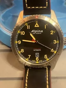 STARTIMER Pilot Automatic 41mm on Alpina Leather Strap: SKU:REF AL-525BW4S26B - Picture 1 of 11