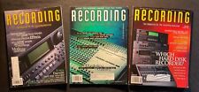 Recording The Magazine for the Recording Musician - 3 issues 1996 - Excellent !!