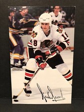 Denis Savard Chicago Blackhawks Vintage Postcard NHL Hockey Card VERY RARE!