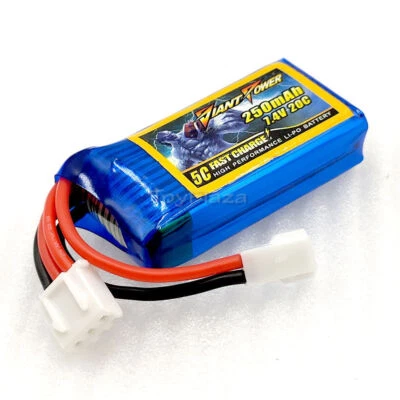 7.4V 250mAh 20C LiPO Battery fitfor Losi Micro SCT Rally 1/24 Short Course Truck - Bild 1 von 4