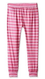Dream Star Girls' Big Aztec Print Drapey Jogger, Hibiscus, Large/14/16 - Picture 1 of 1
