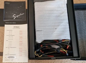 Antec Signature 650w Vintage PSU with original box etc - sort of working - Afbeelding 1 van 13