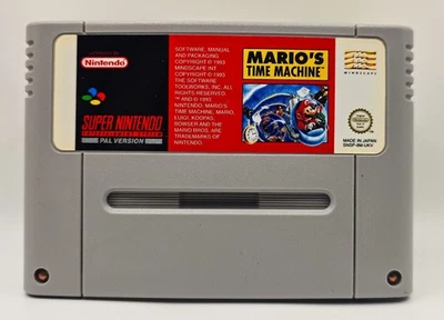 Mario's Time Machine | Snes Super Nintendo Game | Cartridge Only | UKV PAL - Image 1 of 3