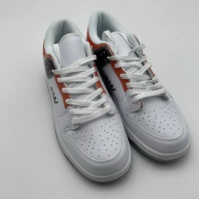 A&W White Orange Brown Low Top Lace Up Sneakers Mens Size 8.5 - Image 1 of 4