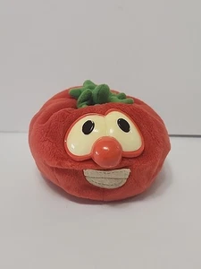 Vintage Gund Veggie Tales 5 Zoll Bob die Tomate Plüschtier Sitzsack rot 1998 - Bild 1 von 5
