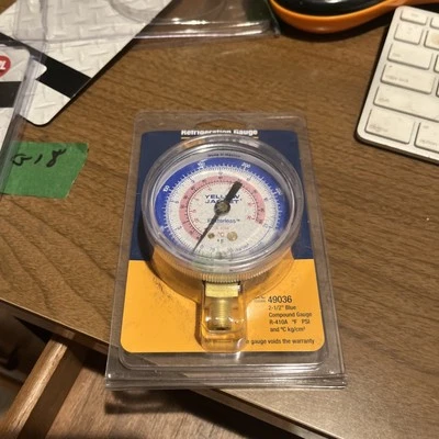 黄色夹克 2-1/2 英寸蓝色 LO-SIDE Manifold GAUGE 410 49036 G-18 — 第 1/3 张图片