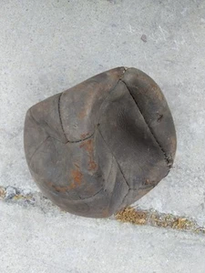 Genuine Vintage/Antique Leather Football Signs Of Use And Heavy Patina Deflated - Picture 1 of 7