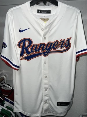 CAMISETA DE BÉISBOL NIKE TEXAS RANGERS SERIE MUNDIAL 2023 COLECCIÓN DORADA LIMITADA Foto 1 de 4