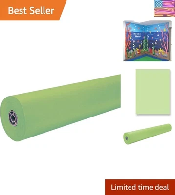 多功能 36 英寸 x 1000 英寸浅绿色艺术牛皮纸适用于所有创意项目 — 第 1/4 张图片