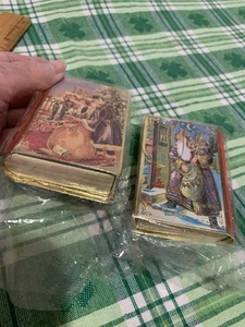 ❤️Vintage Victorian Christmas Tree ornament treat gift boxes With Hang Cord NIP - Picture 1 of 11