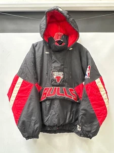 Vintage Chicago Bulls NBA Authentics Starter Jacket Size Medium - Bild 1 von 11