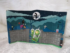 ORIGINAL REPLACEMENT BACKGROUND FOR SIMPSONS CEMETARY HORROR DIORAMA PLAYSET - Picture 1 of 9
