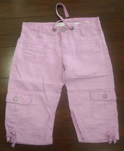 OLD NAVY Girl's Summer Cargo Pants Baby Pink Size 8 EX - Picture 1 of 3
