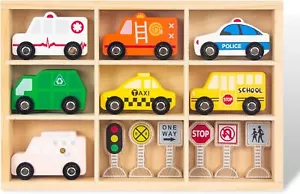 Wooden Train Car Sets for Toddlers, Toy Magnetic Fits Brio,... - Picture 1 of 6
