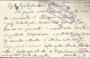 FISICO ANTONIO ROSTAGNI _ AUTOGRAFO SU CARTOLINA R. UNIVERSITà DI MESSINA _1937 - Picture 1 of 1
