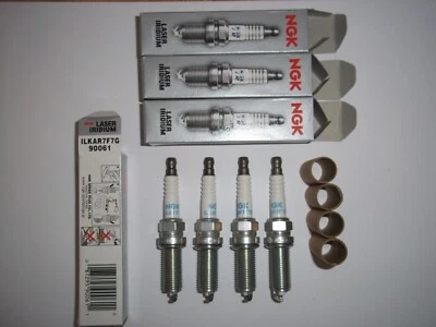 4 NGK ILKAR7F7G Iridium Spark-Plugs for Renault and Nissan 1.2 Turbo — 第 1/4 张图片