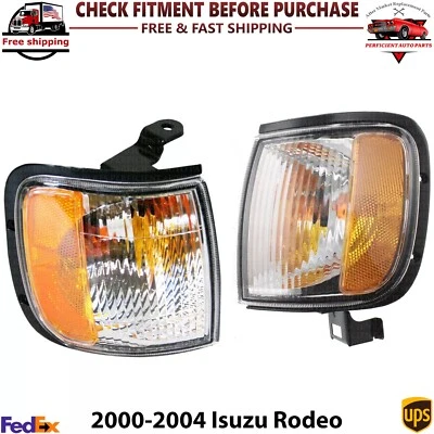 Conjunto de lámpara de luz de esquina delantera lado izquierdo y derecho para Isuzu Rodeo 2000-2004 Foto 1 de 4