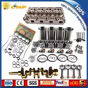 for Kubota D1105 Engine Overhaul Rebuild Kit-Crankshaft/Cylinder Head/Piston Kit - Bild 1 von 13