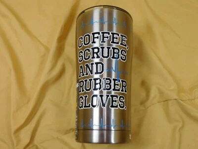 Vaso Tervis 20 OZ Acero Inoxidable Enfermera Vida Caliente Frío Doble Pared NUEVO CON Tapa Foto 1 de 4