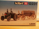 H0 Bausatz Lanztraktor mit Fasswagen, Kibri, 12231