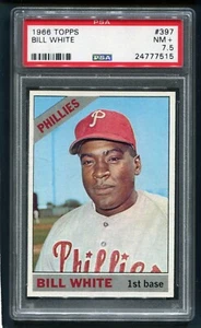Topps #397 Bill White 1966 PSA 7,5 casi nuevo+ - Imagen 1 de 2