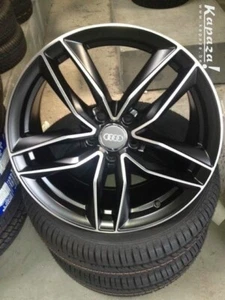 4 jantes alu neuves type AUDI 16" BLACK polish A3 A4 A5 A6 A7 Q5 Q3 Q2 A1 - Imagen 1 de 1