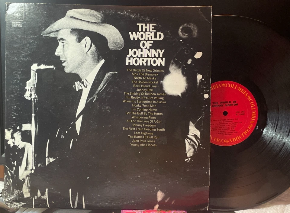 JOHNNY HORTON "The World Of" 2 LP VG/VG 1971 Country, Honky Tonk, Rockabilly - Image 1 of 1