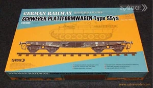 Sabre Model 1/35 Sabre Model German Railway SCHWERER PLATTFORMWAGEN Typ Ssys - Picture 1 of 1