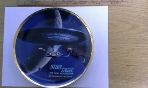 ENESCO 1994 STAR TREK LIMITED EDITION PORCELAIN PLATE "USS ENTERPRISE NCC-1701-D - Picture 1 of 5