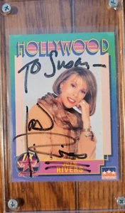 Signed JOAN RIVERS Hollywood Walk of Fame Card #198 Autographed Sealed 1991 - Picture 1 of 3