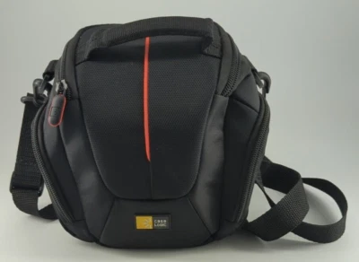 Case Logic Camera Case Padded 3 Zippered Compartments Belt Shoulder Strap Black - Image 1 of 4