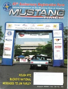 MUSTANG TIMES 2008 AUG - MUSTANG CLUB OF AMERICA* - Imagen 1 de 1
