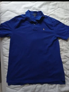 Polo Ralph Lauren Jugend Jungen extra groß XL Polo kurzärmliges Shirt blau gebraucht - Bild 1 von 6