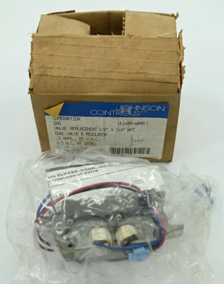 NEW NOS Johnson Controls #VLV49A-600R Gas Valve Replacement KRAE300I - Image 1 of 3