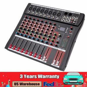 8-Channel USB Bluetooth Audio Mixer with Three-Band Equalizer & Effects - Picture 1 of 24