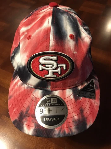 San Francisco NFL Football Tie Dye 9Fifty Snapback Marbled Retro Crown Hat Cap Cover