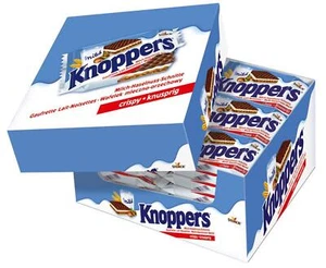 KNOPPERS German Chocolate Wafers With Milk Filling Snacks Candy (Pack of 24) - Picture 1 of 5
