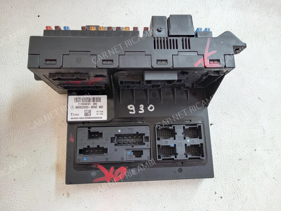 2115456101 CENTRALINA RELE BODY COMPUTER SAM MERCEDES-BENZ CLS C219 W211 TEMIC - Immagine 1 di 4
