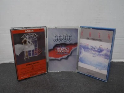 3 Heavy Metal hair band cassettes RUSH Krokus AC/DC - Image 1 of 4