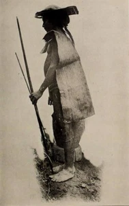 1916 Tribal Ibilao ILINGOT Rain-Coat Hat Spear LUZON Philippine Islands Print - Picture 1 of 2