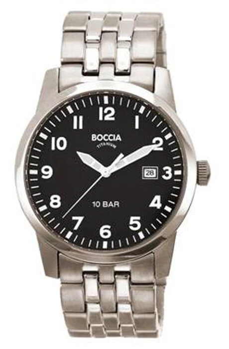 Boccia Titanio 3631-02 Orologio da Uomo Con Arabo Cifre 100m Impermeabile Ø38mm - Immagine 1 di 1