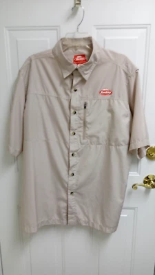 BERKLEY, CAMISA DE PESCA PARA HOMBRE, L, BOLSILLO CON CREMALLERA, 100 POLIÉSTER, USADA, EXC. COND. Foto 1 de 3