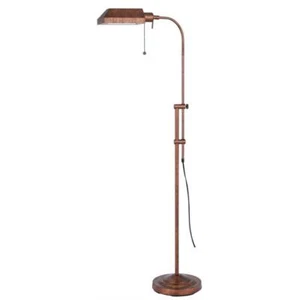 HomeRoots Floor Lamps 57" Dimmable (Full Range) Standard Frosted glass Rust - Picture 1 of 4