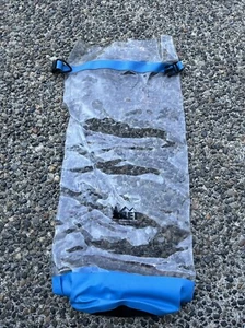 Vintage REI Roll Top Dry Bag Clear PVC See Through Camping Rafting 13 x 26 - Picture 1 of 3
