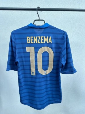 Camiseta de fútbol local de Francia 2012-2013 Karim Benzema #10 Nike talla S Foto 1 de 4