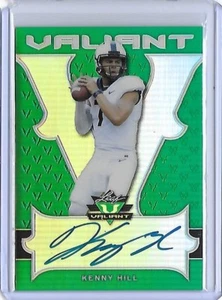 2018 Leaf Valiant KENNY HILL Green Prismatic Auto RC 20/60 Raiders QB - Picture 1 of 1