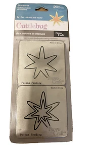 Provo Craft CUTTLEBUG STARBURST  (2 - 2 X 2 DIES)  37-1367 NEW IN PACKAGE - Picture 1 of 3